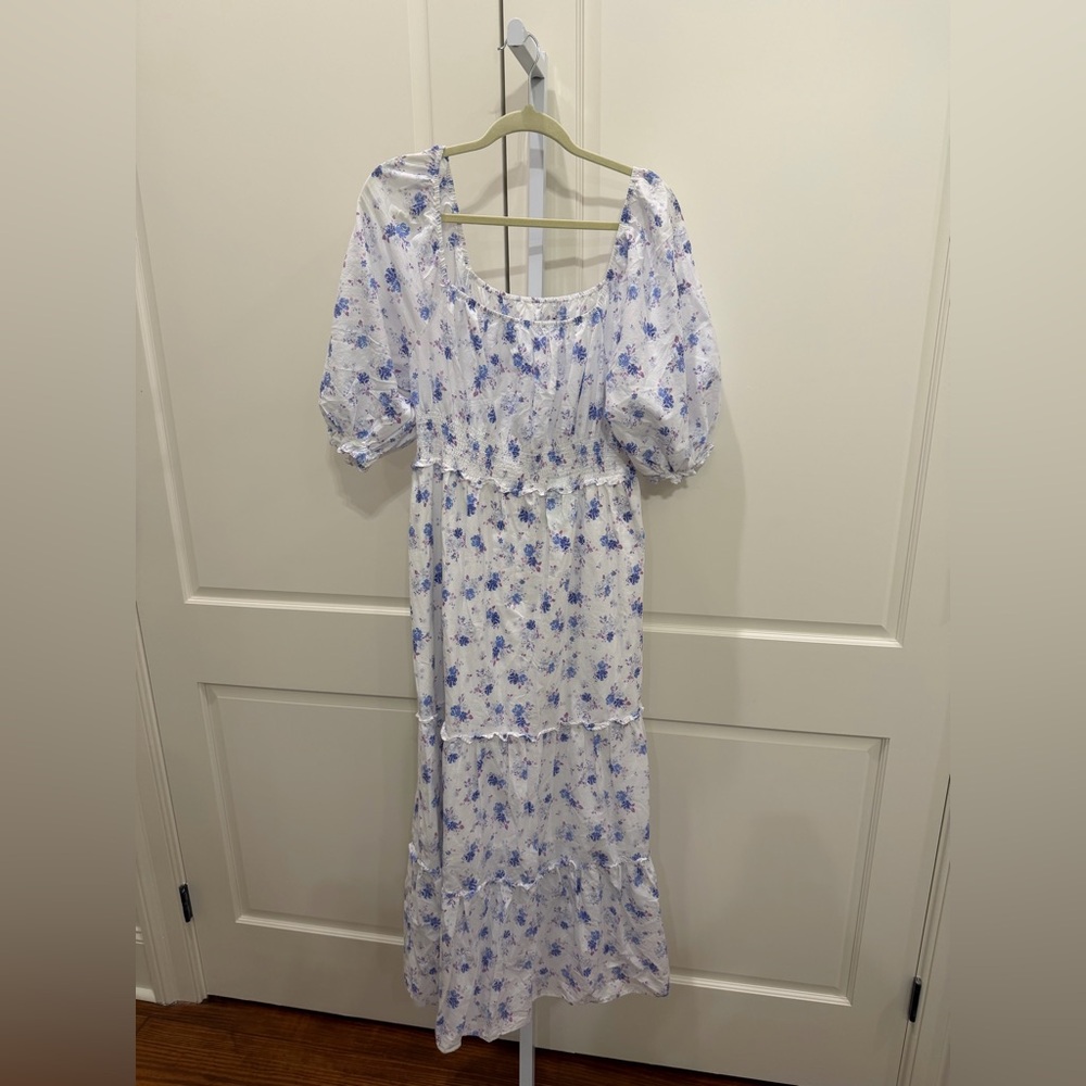 LoveShackFancy x Target Gemma Maxi Dress Puff Sleeve Cottage Boho Prairie XL - Picture 4 of 7